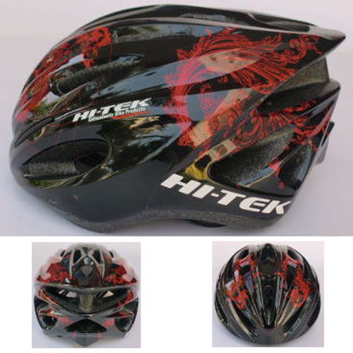 Casco HI-TEK PRO Rojo/Negro M 21 Vents 240g