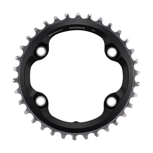 Estrella 34T 96bcd 4H Shimano CRM70 9, 10, 11 y 12 Vel Negro