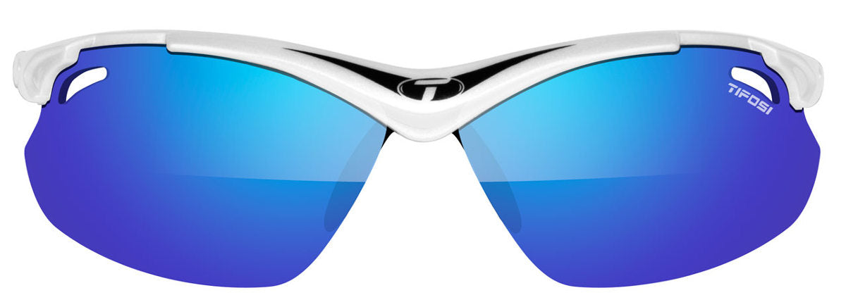 Lentes Tifosi Tyrant 2.0 Crystal Plata/Negro POLARIZADO Clarion azul