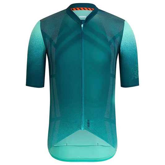 Jersey HI-TEK ACUARIDO Verde/Gris Cierre completo