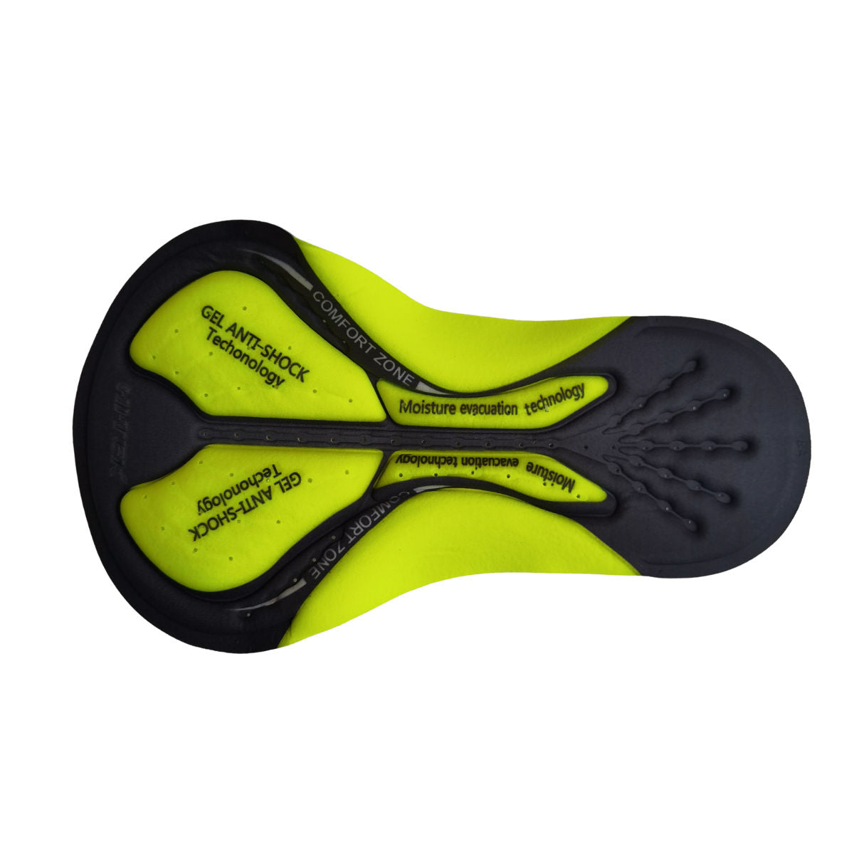 Pad HI-TEK para Shorts GEL ANTISHOCK Neon/Gris 200km 20x35