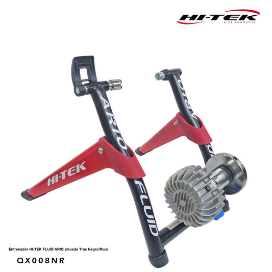 Entrenador HI-TEK FLUID ARIO RUTA p/rueda Tras Negro/Rojo