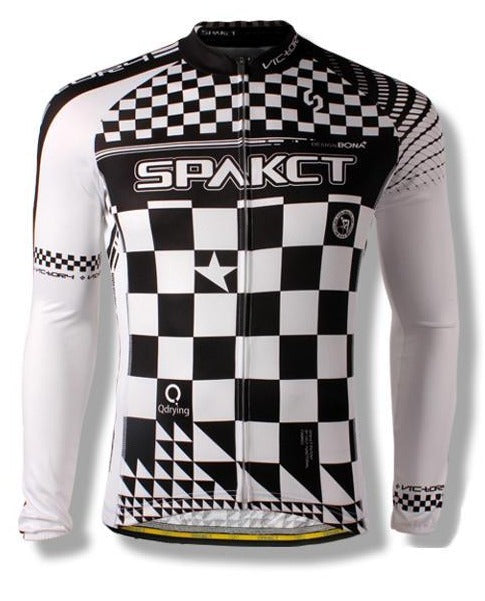 Jersey Manga Larga SPAKCT Cuadros Negro/Blanco