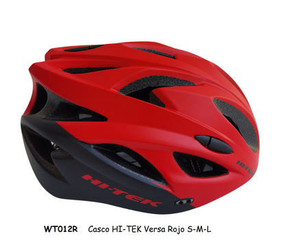 Casco HI-TEK Versa Rojo/Negro con Vicera