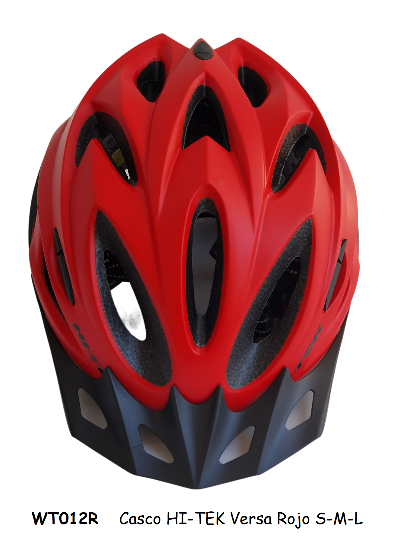 Casco HI-TEK Versa Rojo/Negro con Vicera