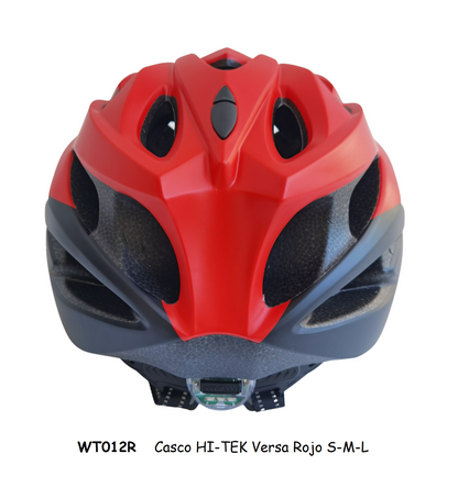 Casco HI-TEK Versa Rojo/Negro con Vicera