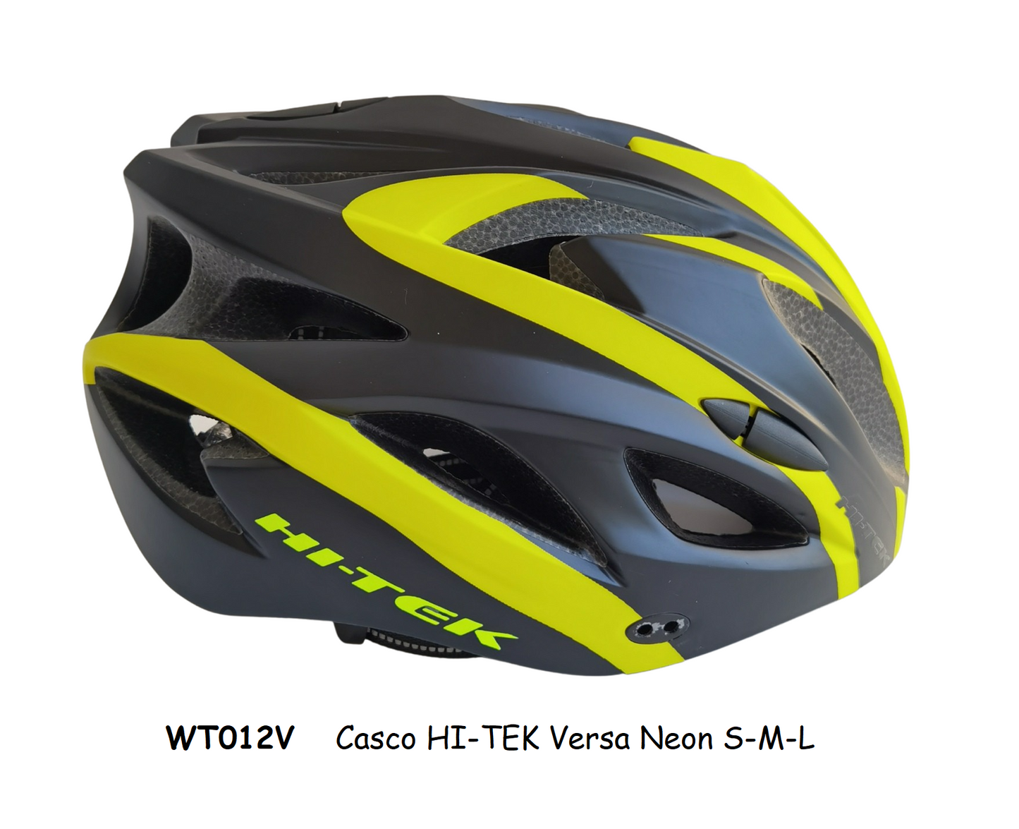 Casco HI-TEK Versa Negro/Neon con Vicera